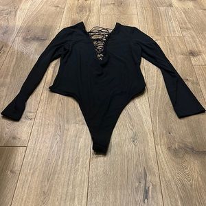 NWOT Victoria Secret lace up body suit